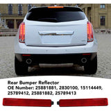 Left Right Rear Bumper Reflector Compatible with Acadia Denali Sl Warning Lens Reflector 25881881