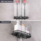1 Pcs Shower Shelf, Soap Dish, Bathroom Shower Storage without Drilling, with Shower Soap Holder, Hooks and Wall-Mounted Towel Rack, Rustproof In Australia - Darrahopens