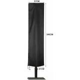 Waterproof 210D Oxford Cantilever Parasol Cover, Garden Parasol Cover, Protective Cover for Cantilever Parasol, 240 x 57 x 57 cm