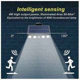 2 Pcs Outdoor Solar Light, Outdoor Solar Light with Motion Sensor, 360 Degree Outdoor Solar Spotlight, 1200mAh, Waterproof Outdoor Solar Garden