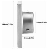 Air Vent, Square Stainless Steel Exterior Ventilation Grille with Movable Louvers, Suitable for Tumble Dryers, Air Conditioners, Bathrooms In Australia - Darrahopens