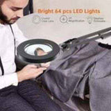 5X LED Magnifying Lamp, Adjustable Rotating Arm Desktop Magnifying Glass Lamp, Glass Lens, for Maintenance, Crafts, Reading, Sewing, Black In Australia - Darrahopens
