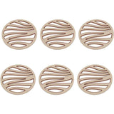6 Pcs Stylish Insulated Heat Resistant Trivets Silicone PP Non-Slip Anti-Scald Placemats for Home Cafe Restaurant