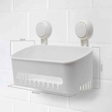 Shower Caddy, Suction Cup Shower Caddy No Drilling Suction Cup Removable Shower Basket for Bathroom Shower and Kitchen Storage Basket for Shampoo In Australia - Darrahopens
