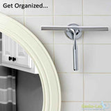 Bathroom Shower Squeegee with Suction Cup Hook for Glass, Mirror, Door Cleaning Rustproof Stainless Steel In Australia - Darrahopens