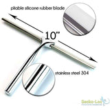 Bathroom Shower Squeegee with Suction Cup Hook for Glass, Mirror, Door Cleaning Rustproof Stainless Steel In Australia - Darrahopens
