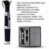 Mini Ear Otoscope, Magnification Diagnostic Inspection Ear Scope with LED Direct Illumination Ear Healthy Tool for Doctors Nurse Children In Australia - Darrahopens