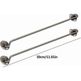 4 Pack Cabin Hooks, Thick Solid Stainless Steel Window Hooks with Mounting Screws for Barn Door, Bathroom, Sliding Door, Silver, 12 Inch In Australia - Darrahopens