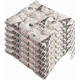 6 Pcs Chair Cushions, Decorative Cushion Chair Cushion Garden Cushions, Polyester, 40 x 40 cm