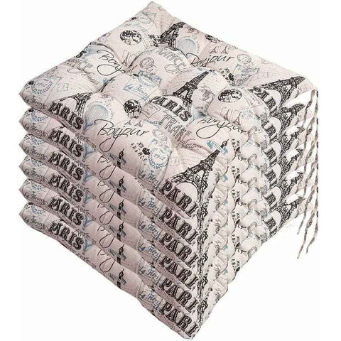 6 Pcs Chair Cushions, Decorative Cushion Chair Cushion Garden Cushions, Polyester, 40 x 40 cm