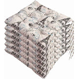 6 Pcs Chair Cushions, Decorative Cushion Chair Cushion Garden Cushions, Polyester, 40 x 40 cm