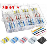 1 Set Heat Shrink Terminals, Waterproof Solder Ring Insulated Butt Connectors Assortment 300 Pcs White 25 Pcs Red 35 Pcs Blue 30 Pcs Yellow 10 Pcs In Australia - Darrahopens