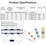 1 Set Heat Shrink Terminals, Waterproof Solder Ring Insulated Butt Connectors Assortment 300 Pcs White 25 Pcs Red 35 Pcs Blue 30 Pcs Yellow 10 Pcs In Australia - Darrahopens