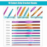 Crochet Hooks Set Knitting Needles Kit for Adult Beginners Knitting Tool Accessories with Mini Case In Australia - Darrahopens