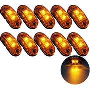 10 Pcs 2 LED Side Marker Lights 12 24V LED Clearance Lights Trailer Side Lamp Warning Yellow Light for Truck RV Caravan In Australia - Darrahopens