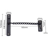 Door Chains, Anti-Theft Door Chain Lock, Reliable Stainless Steel Door Security Chain Door Latch Lock Ideal for Home Hotel, Black In Australia - Darrahopens