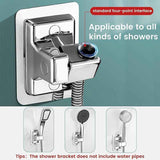 Shower Head Holder, 360 Degree Adjustable Universal Shower Bracket, Powerful No Drilling Shower Head Holder, Bathroom Wall Mount Bracket, ABS Plastic In Australia - Darrahopens