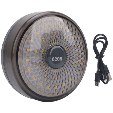 Outdoor Camping String Lights, Rechargeable, USB Charging, IPX4 Waterproof Protection for Tent, Gray