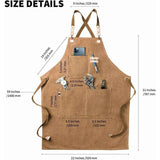 Kitchen Apron Water Resistant Cotton Linen Cross Back Adjustable Apron Black In Australia - Darrahopens
