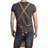 Kitchen Apron Water Resistant Cotton Linen Cross Back Adjustable Apron Black In Australia - Darrahopens