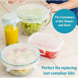 12 Pcs Silicone Stretch Lids, Silicone Lids, Stretch Lids, Silicone Stretch Lids in Different, Healthy Stretch Lid Fresh Food for Bowl, Sizes In Australia - Darrahopens