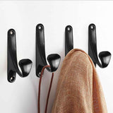 6 Pcs Wall Mounted Coat Hooks, Retro Coat Hooks, Wall Mounted Metal Hooks, Black Robe Hooks, Towel Hook, Hat Hook, Door Hook for Bathroom Kitchen In Australia - Darrahopens