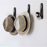 6 Pcs Wall Mounted Coat Hooks, Retro Coat Hooks, Wall Mounted Metal Hooks, Black Robe Hooks, Towel Hook, Hat Hook, Door Hook for Bathroom Kitchen In Australia - Darrahopens
