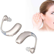 1 Pair Hearing Aids, Ergonomic Rechargeable Medical Device Made of ABS Silicone, Silver In Australia - Darrahopens