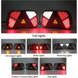 12V 24V Waterproof Trailer Rear Light Kit with Turn Signal Brake Reverse Fog Reflector In Australia - Darrahopens