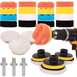 25 Pcs Car Polishing Kit, Polishing Pad for M10 M14 Drill, Cordless Screwdriver and Polishing Machines, Different Levels of Softness In Australia - Darrahopens