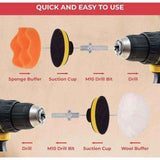 25 Pcs Car Polishing Kit, Polishing Pad for M10 M14 Drill, Cordless Screwdriver and Polishing Machines, Different Levels of Softness In Australia - Darrahopens