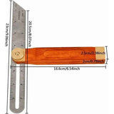 Sliding Bevel, Sliding T-Bevel, Carpenter Angle, Double-Sided Stop Angle, T-Schmiege Carpenter Stop Angle, 318 mm, 26 mm In Australia - Darrahopens