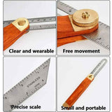 Sliding Bevel, Sliding T-Bevel, Carpenter Angle, Double-Sided Stop Angle, T-Schmiege Carpenter Stop Angle, 318 mm, 26 mm In Australia - Darrahopens