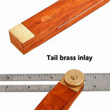 Sliding Bevel, Sliding T-Bevel, Carpenter Angle, Double-Sided Stop Angle, T-Schmiege Carpenter Stop Angle, 318 mm, 26 mm In Australia - Darrahopens