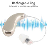 Bx 06 Rechargeable Hearing Aid, Amplifies Sound Volume, Ergonomic Fit, Silver In Australia - Darrahopens
