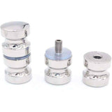 2 Pack 304 Stainless Steel Round Shower Door Knobs Polished Chrome