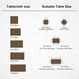 Waterproof Tablecloth Rectangular Table Cloth Cotton Linen Tassel Tablecloth Elegant Tablecloth Rectangle for Kitchen Table Decoration, 140 x 180 cm In Australia - Darrahopens