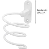 Multifunctional Spiral Hair Dryer Holder Wall Mounted Bathroom Hair Dryer Rack, Compatible with Most Hair Dryers