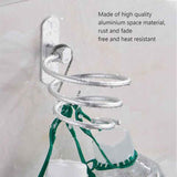 Multifunctional Spiral Hair Dryer Holder Wall Mounted Bathroom Hair Dryer Rack, Compatible with Most Hair Dryers