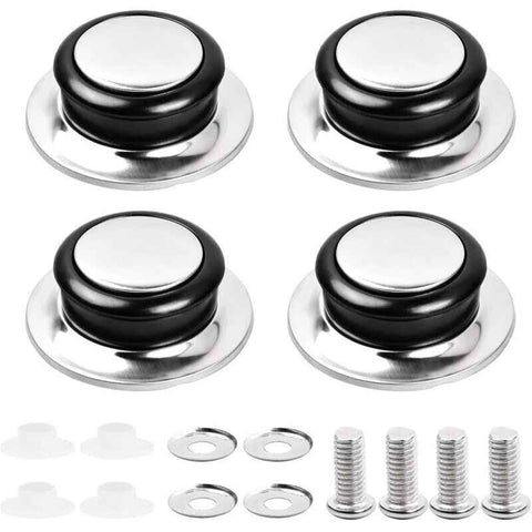 4 Pcs Pan Lid Handle Glass Lid Handle Stainless Steel Pan Lid Caps Handles Universal Pan Lid Handles
