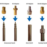 15 Pcs Bicycle Valve Adapter Set Reducer Tips Tire Inflator Adapter Set Ball Pump Needle Universal