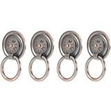 4 Pcs Antique Zinc Alloy Cabinet Door Handles Antique Bronze Hardware