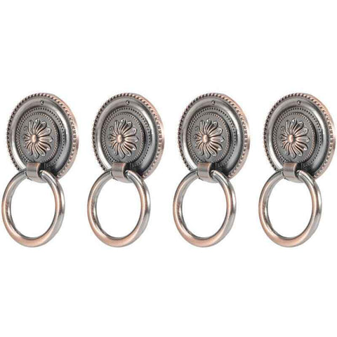 4 Pcs Antique Zinc Alloy Cabinet Door Handles Antique Bronze Hardware