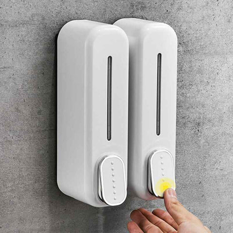 Manual Soap Dispenser, ABS Press, Wall Mounted Soap Dispenser for Home Hotel White, 300 ml In Australia - Darrahopens
