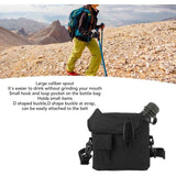 Outdoor Water Bottle Large Capacity Portable Flat Camping Water Bottle with Waist Bag for Outdoor Sports Hiking Black, 1.5 L In Australia - Darrahopens