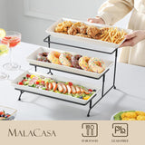 3 Tier Porcelain Serving Tray, 14 in