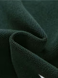 BX0004-DARK 100% Cotton Kids V-Neck Argyle Sweater Vest, Boys and Girls School Uniform Knitwear, Dark Green, Size 110