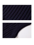 BX0038-NAVY 100% Cotton Kids V-Neck Striped Sweater Vest, Boys and Girls Knitwear, Navy Blue, Size 110 In Australia - Darrahopens