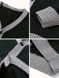 KS0034-DARK 100% Cotton Kids V-Neck Long sleeve Button Cardigan, Boys and Girls Knitwear, Dark Green, Size 170 In Australia - Darrahopens