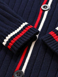 SW016-R 100% Cotton Kids V-Neck Long sleeve Button Cardigan, Boys and Girls School Uniform Knitwear, R, Size 110 In Australia - Darrahopens